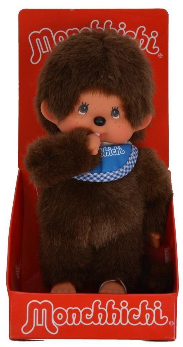 Monchhichi - Jongen Met Slab Blauw 20cm van Monchhichi — afbeelding 2