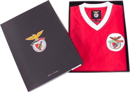 SL Benfica 1974 - 75 Retro Football Shirt Red L cadeau geven