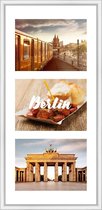 Collagelijst Wit met passepartout - 3x 13x18 foto's