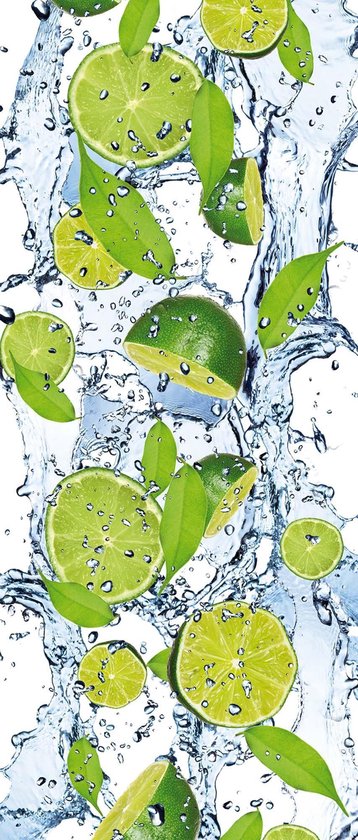 Fotobehang Limes Water | DEUR - 211cm x 90cm | 130g/m2 Vlies