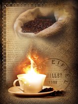 Fotobehang Coffee Beans  | XXL - 206cm x 275cm | 130g/m2 Vlies