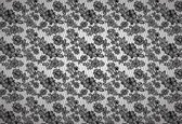 Fotobehang Lace Pattern Black White | XL - 208cm x 146cm | 130g/m2 Vlies