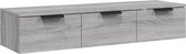 vidaXL - Wandkast - 102x30x20 - cm - bewerkt - hout - grijs - sonoma - eikenkleurig