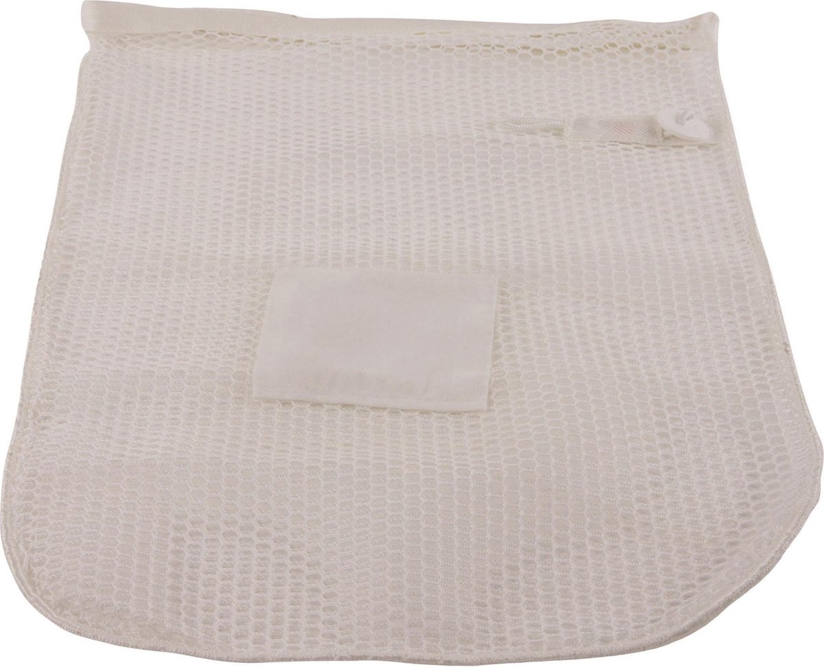 Goedkoopste Premium wasnet 40x60 cm - Met knoopsluiting - Wit