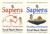 Yuval Noah Harari Graphic Novels: Sapiens Graphic Novel: Volume 1 & Sapiens A Graphic History, Volume 2: The Pillars of Civilisation Hardcover