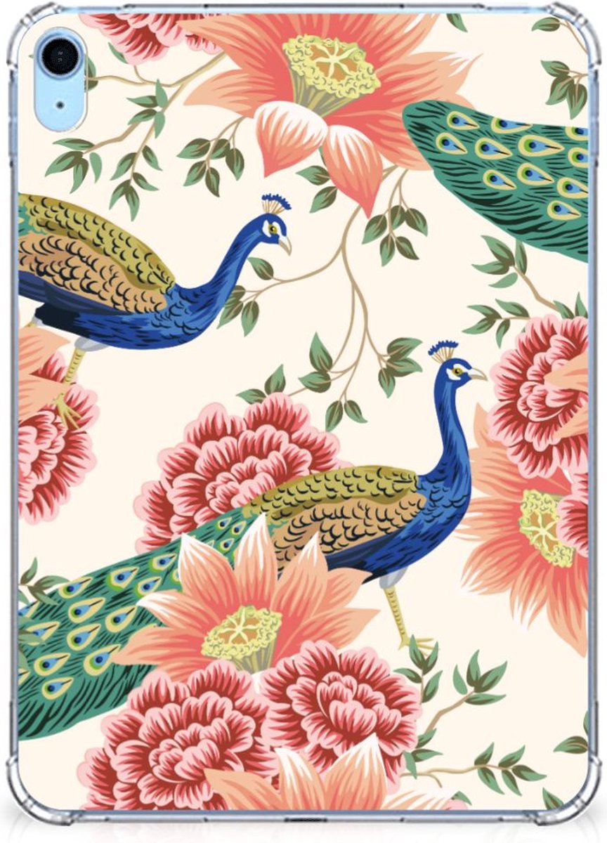 Back Case voor iPad (2022) 10.9 Pink Peacock