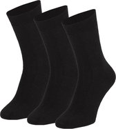 Apollo - Thermo sokken - Zwart - 3-Pack - Maat 46/48 - Warme sokken - Thermosokken heren - Thermosokken dames