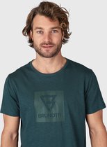 Brunotti John-Logo-Slub Heren T-shirt - Fuel Green - S