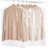 Kledingzakken, 30 stuks, transparante kleding bescherming, stofdicht, kledinghoezen, waterdicht, stofbescherming, beschermend schild voor pakken, jurken, colberts, overhemden, 60 x 90 cm