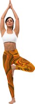 ll THE MOON Yoga Legging dames de qualité supérieure, est imprimé, coupé et cousu à la main par commande avec un imprimé original unique conçu par MOON