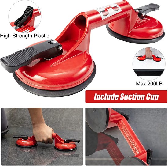 thumbnail image 2 of Floor Gap Fixer Tool For Laminate Floor Gap Repair Includes Heavy Duty Aluminum Suction Cup And Fiberglass Handle Rubber Mallet (Can't E On Scraped Surface Floor 2 of 10