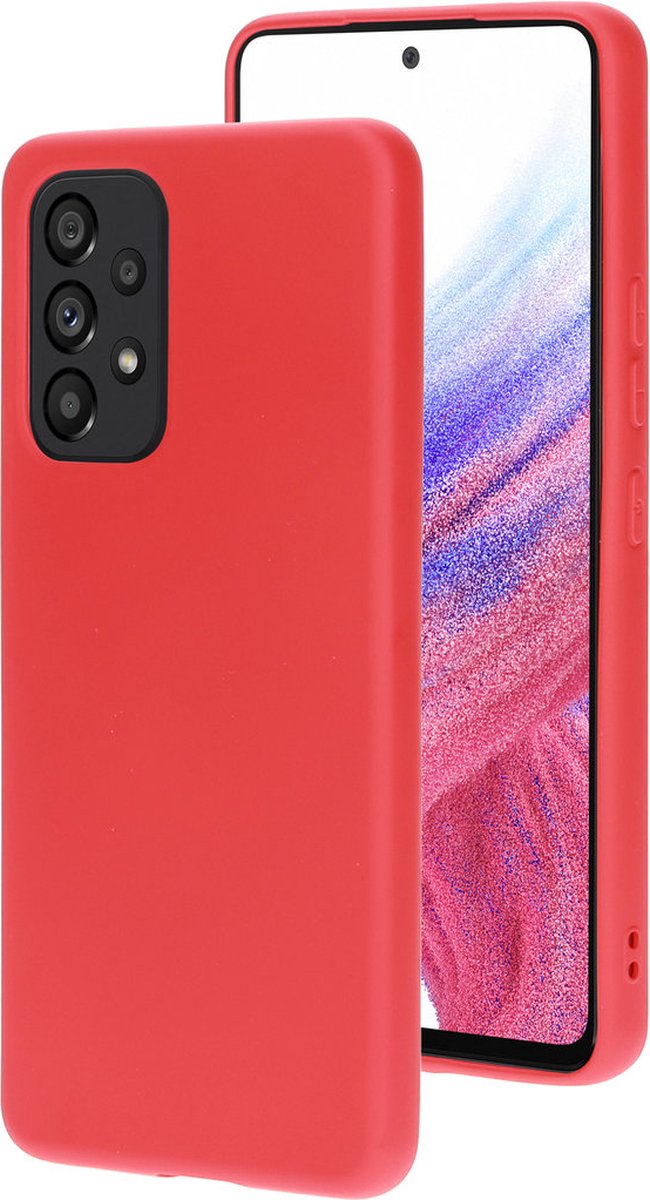 Mobiparts hoesje geschikt voor de Samsung Galaxy A53 5G - Siliconen - Rood