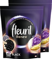 Fleuril Renew Caps - Wascapsules - Zwarte Was - Voordeelverpakking - 2 x 40 Wasbeurten - 80 Wasbeurten