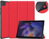 Fonu Smart Folio hoes Geschikt Voor Geschikt Voor Samsung Tab A8 - 10.5 inch - Rood