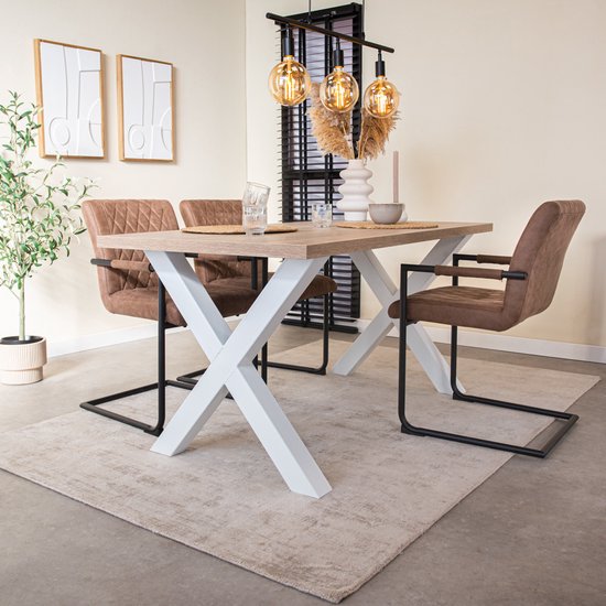 Teakhaus Snijplank met handgreep, bruin, 61 x 46 x 3,8 cm