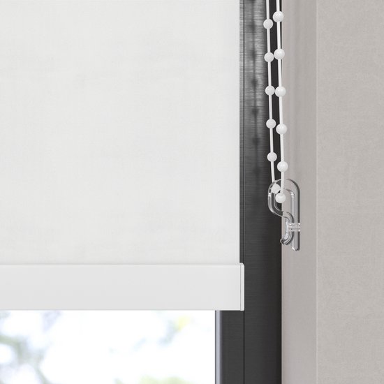 Dutchblinds Store enrouleur - occultant - Wit - 120x190cm - Décoration de fenêtre sur mesure