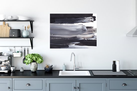 Stickers muraux - Film adhésif - Peinture - Zwart - Design - 80 x 60 cm - Film adhésif - Stickers muraux pour chambre d'enfant - Papier peint autocollant - Papier peint autocollant - Film adhésif