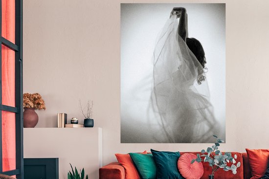 Posters - Vrouw - Jurk - Dans - Zwart wit - Posters vintage - 120x180 cm - Muurposter - Wanddecoratie