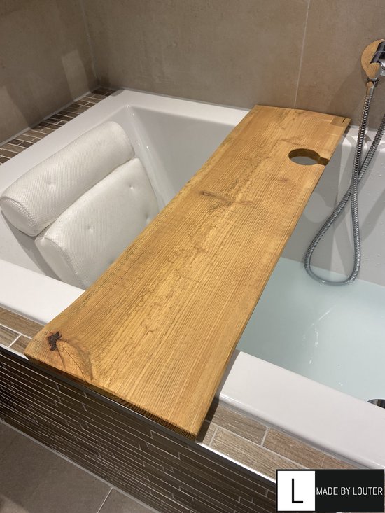 Badplank bamboe 75 cm breed | QUVIO