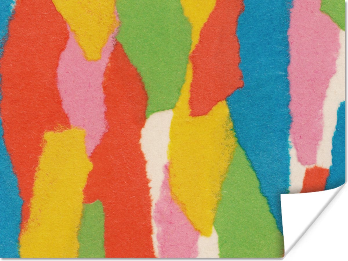Poster Abstract - Vormen - Collage - Retro - 40x30 cm
