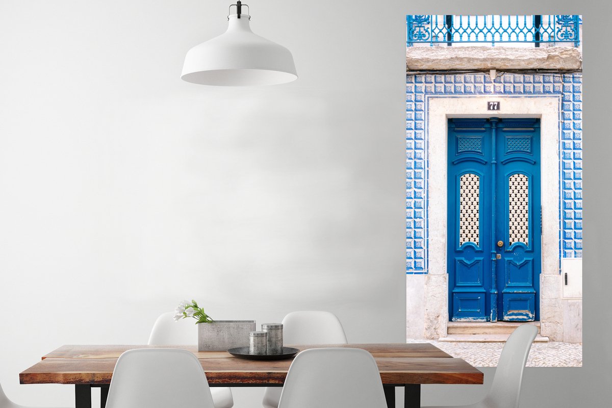 Blauw - Deur - Hout - Architectuur