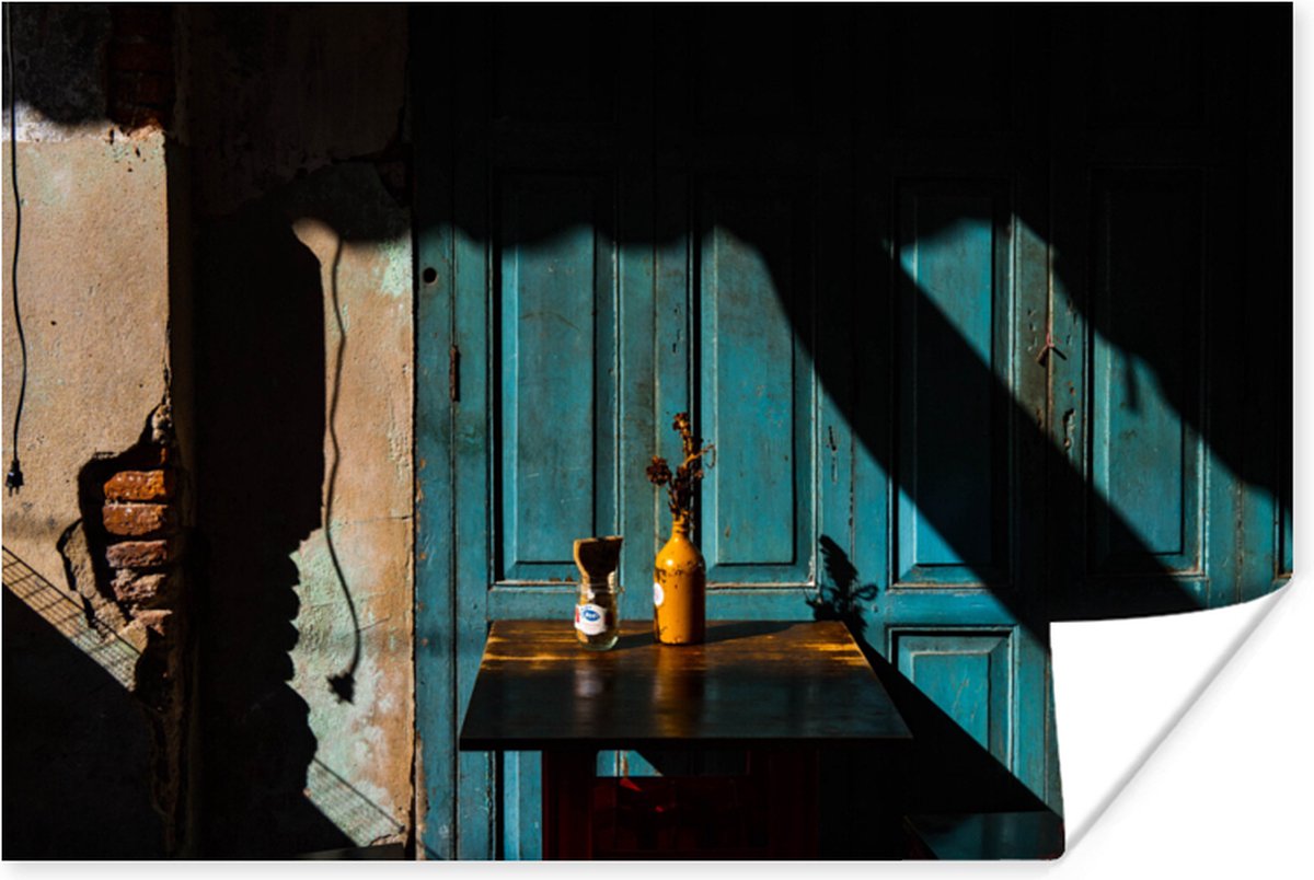 Deur - Blauw - Architectuur - Vaas