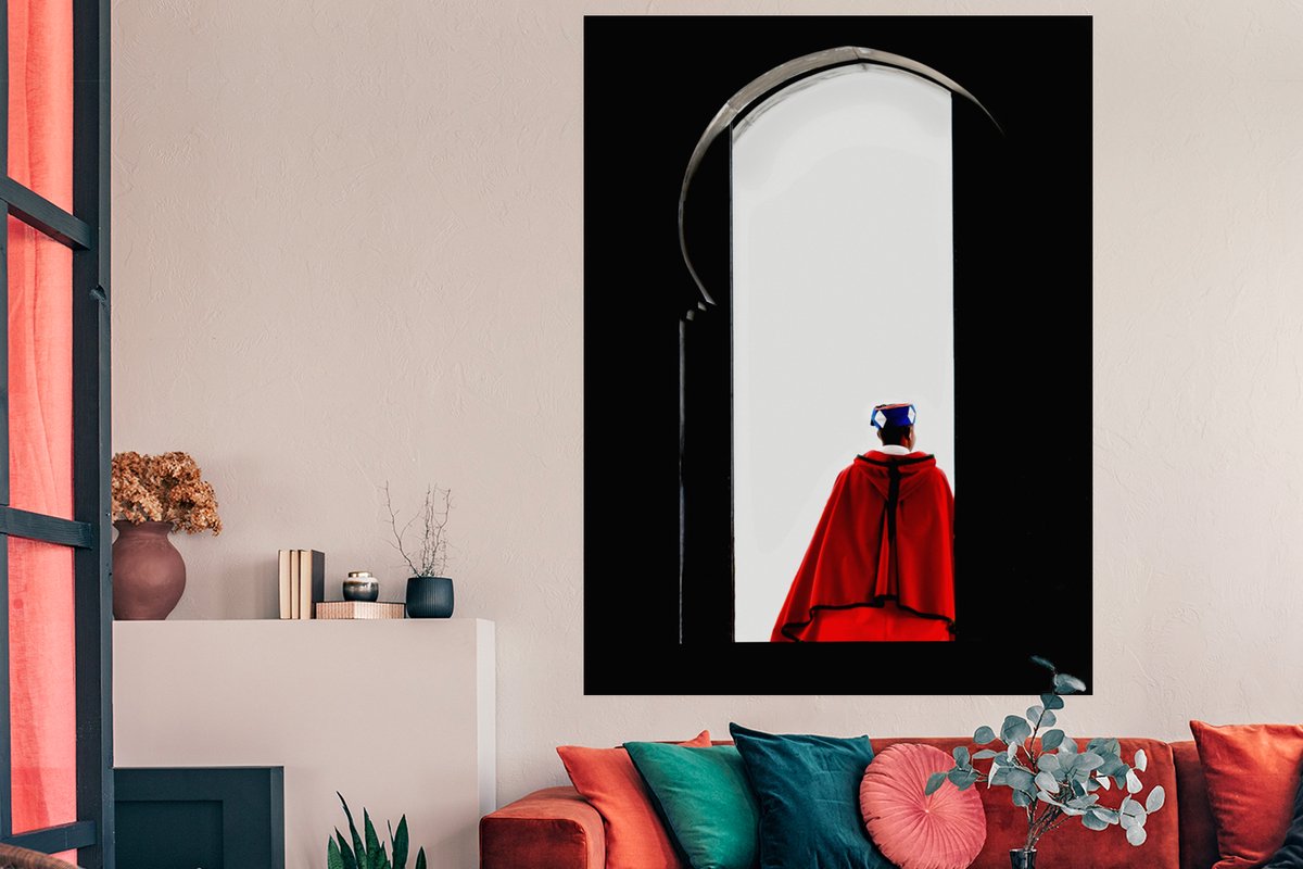 Deur - Man - Rood - Zwart