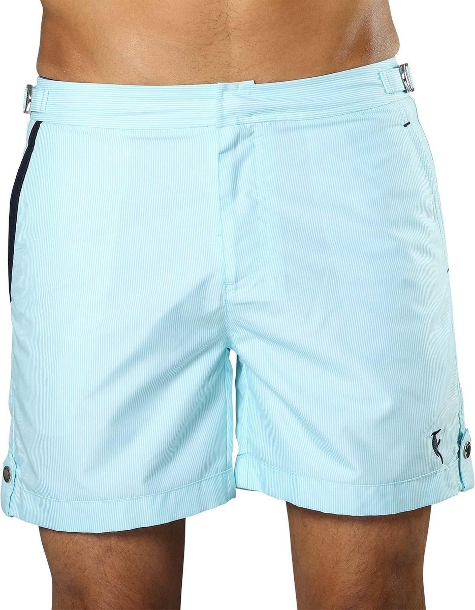 Zwemshort Tampa Stripes Maya Blue - 36 - L