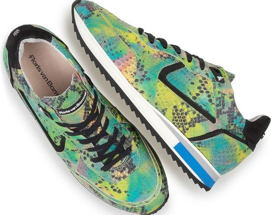 Groene FLORIS VAN BOMMEL Hoge sneaker 20325 | Omoda