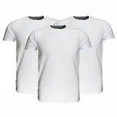 Fruit Of The Loom Blanco Katoenen T-Shirts 3 stuks pakket Grijs Gemeleerd, Maat:  XL