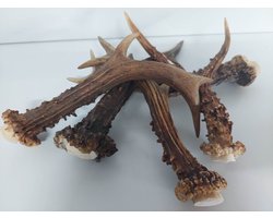 DierOKÉ 5x hertengewei - S kauwsnack voor de hond - 100% natuurlijk - +/-80 gram - gewei - hondensnacks