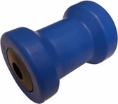 Rouleau de quille 120x75 mm bleu moyeu diamètre 15 mm