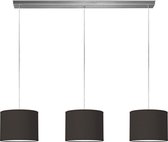 Home Sweet Home hanglamp Bling - verlichtingspendel Beam inclusief 3 lampenkappen - lampenkap 25/25/19cm - pendel lengte 100 cm - geschikt voor E27 LED lamp - zwart