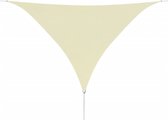 vidaXL-Zonnescherm-driehoekig-5x5x5-m-oxford-stof-crèmekleurig