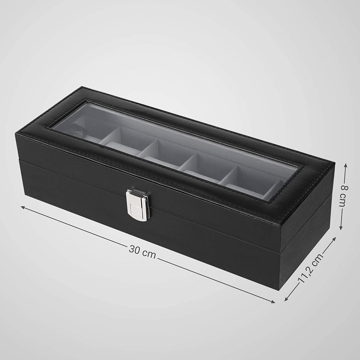 Stackers Navy Blue Double Zipper Watch Box
