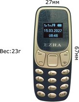 Ezra Mobile MC01 – Mini GSM – Zwart /Goud