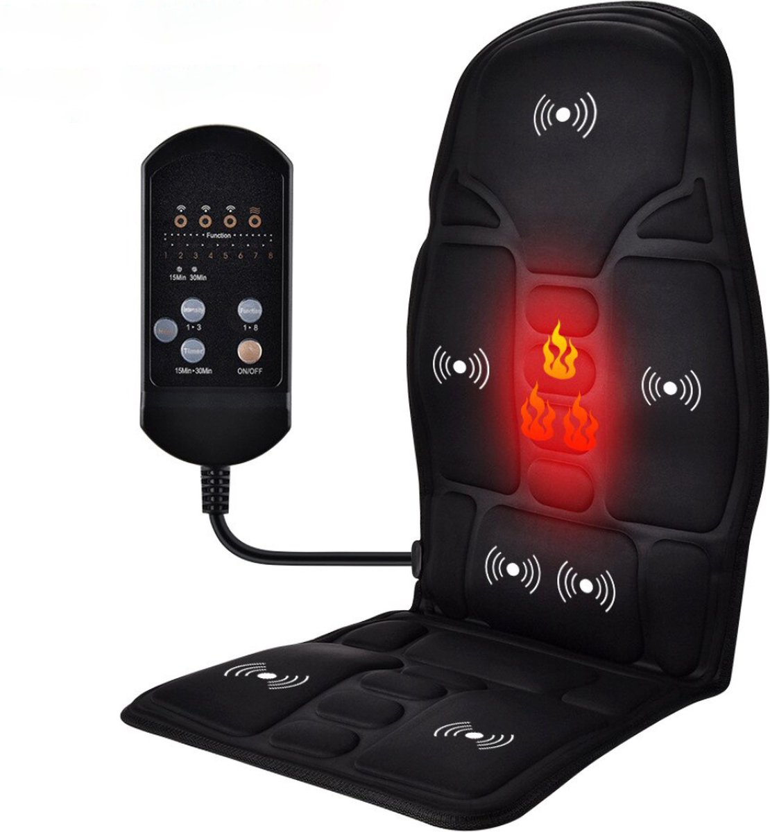Myheate warmtekussen oplaadbaar, elektrisch draadloos verwarmingskussen, USB oplaadbaar, infrarood technologie, incl. powerbank, 3 warmtestanden, Gebreid (45x45 cm, Zilver