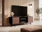 Tiroir de meuble - Meuble TV Prince - Zwart - Chêne - 150 cm