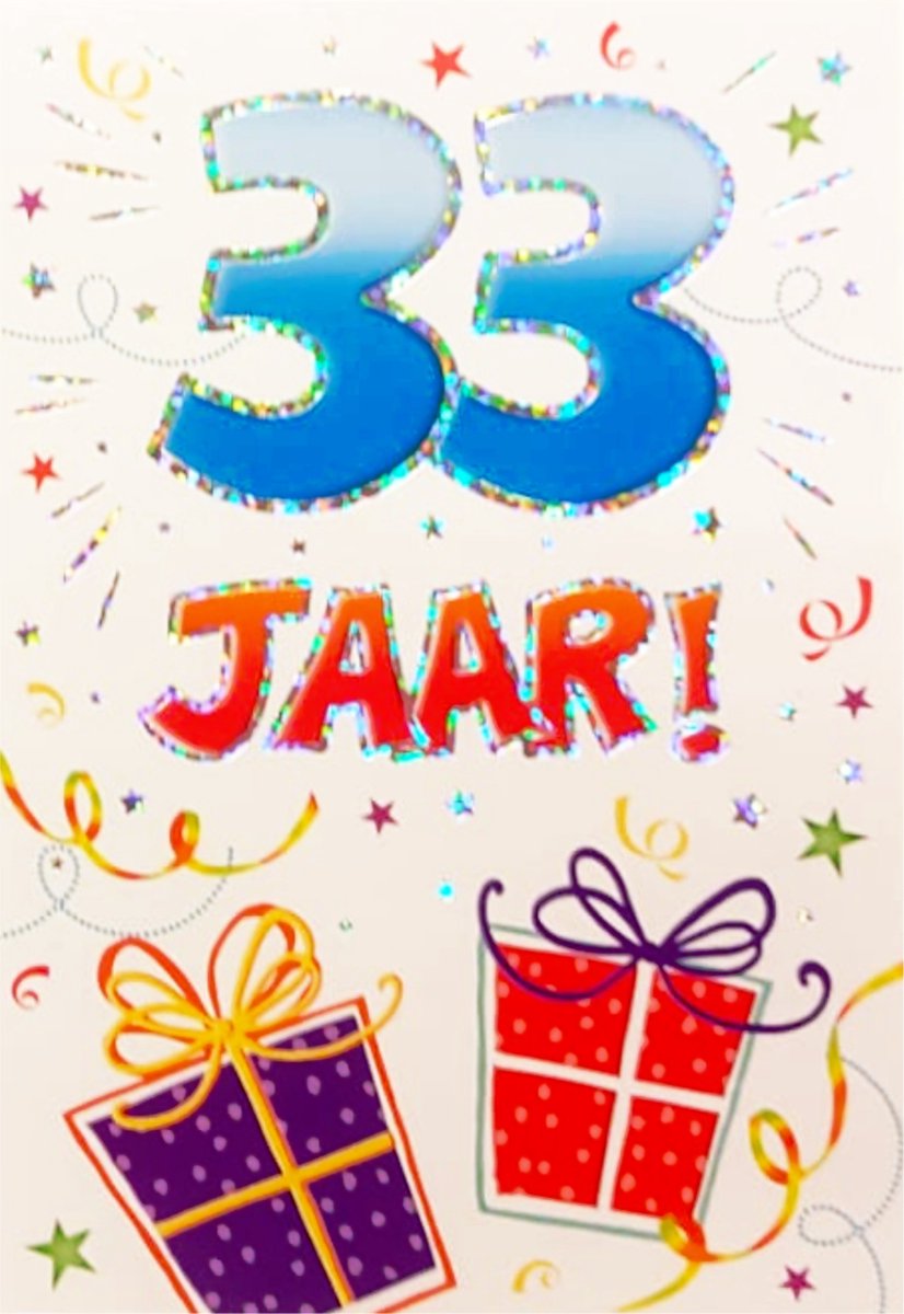 Verjaardagskaart - That Funny Age - 33 jaar - Met Envelop - Per stuk