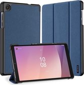 Dux Ducis Domo Tablet Hoes geschikt voor de Lenovo Tab M8 - Tri-Fold Book Case - Sleep/Wake functie - Blauw