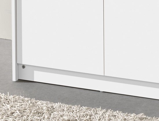 Interiax Armoire ' Amelie' 2 portes Wit (180x80x54cm)