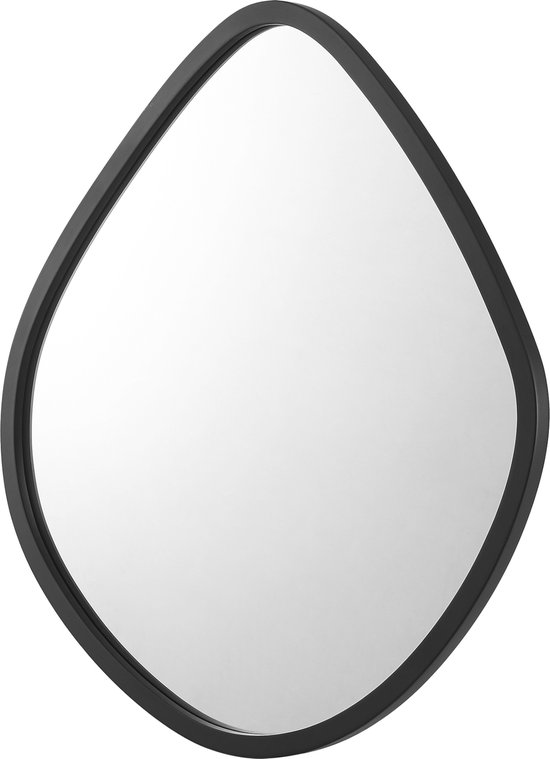 Spiegel Galatone hangend 64x60 cm zwart mat