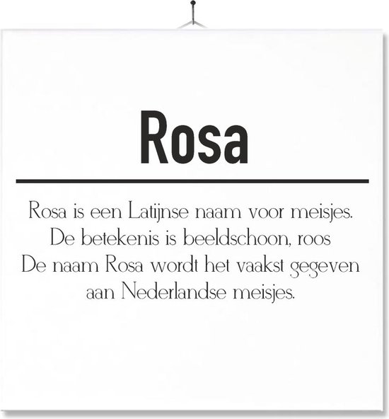 Carrelage Avec Impression | Sens | Présent | Cadeau | Avec nom - Rosa