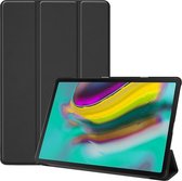 Case2go - Hoes voor de Samsung Galaxy Tab S5e - Tri-Fold Book Case - Zwart