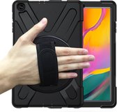 Samsung Galaxy Tab A 10.1 (2019) Cover - Hand Strap Armor Case - Zwart