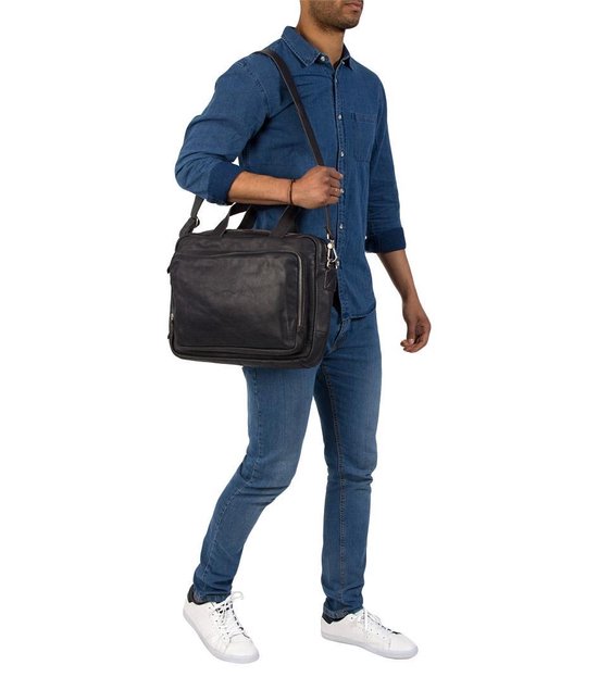 Cowboysbag Handtas Laptop Bag Bude 15.6 inch Blauw | bol.com