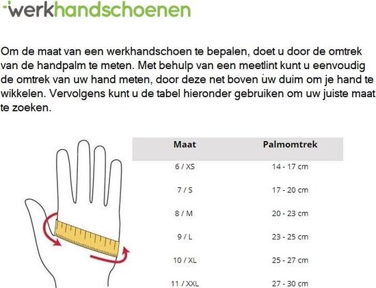 Taeki5 PU Werkhandschoen HBV - Maat L - Snijbestendige Handschoenen |  bol.com