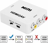 VK-126 MINI HDMI naar CVBS / L + R Audio converter-adapter (scaler) (wit)