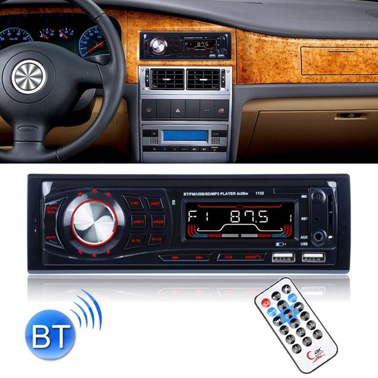 microscopisch Classificatie compleet 1132 Single Din Car Audio FM-radio Stereo-ontvanger Bluetooth MP3-speler,  Ondersteuning US | bol.com