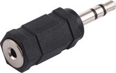 3,5 mm Male naar 2,5 mm vrouwelijke audio-adapter (zwart)